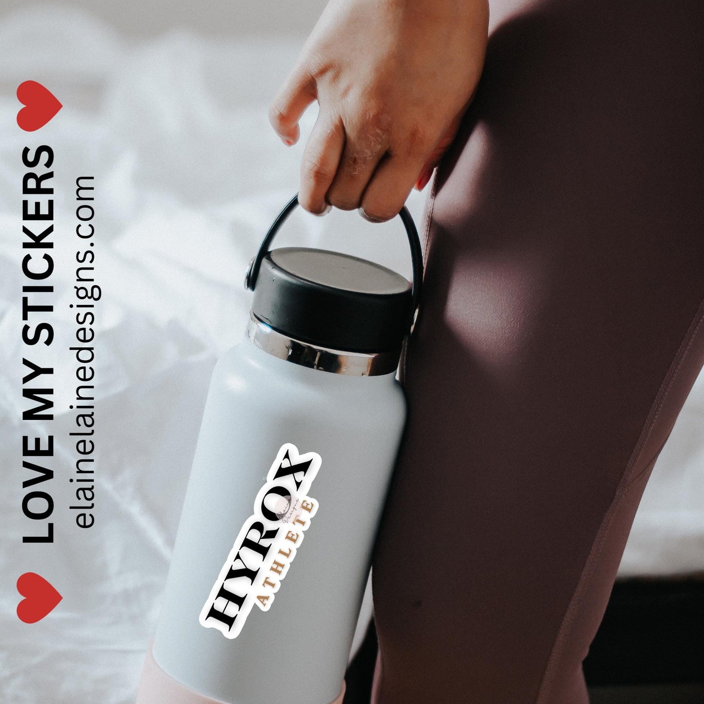 Hyrox Athlete Sticker – Black and Gold Fitness Sticker, Crossfit sticker, Hyrox sticker, fitness sticker, hyrox competitors sticker, Hyrox Finisher sticker, EED-RUN-24