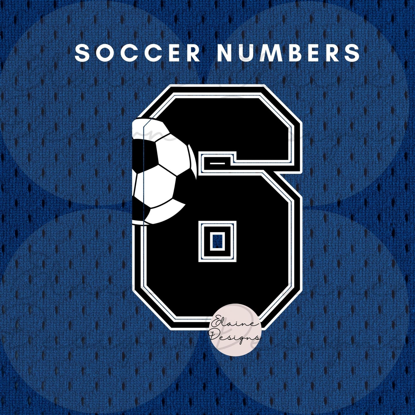 Soccer or Football Varsity Numbers 0-9 | Grunge Sports Numbers with Soccer Ball or Football | PNG Digital Download, EED-N-401