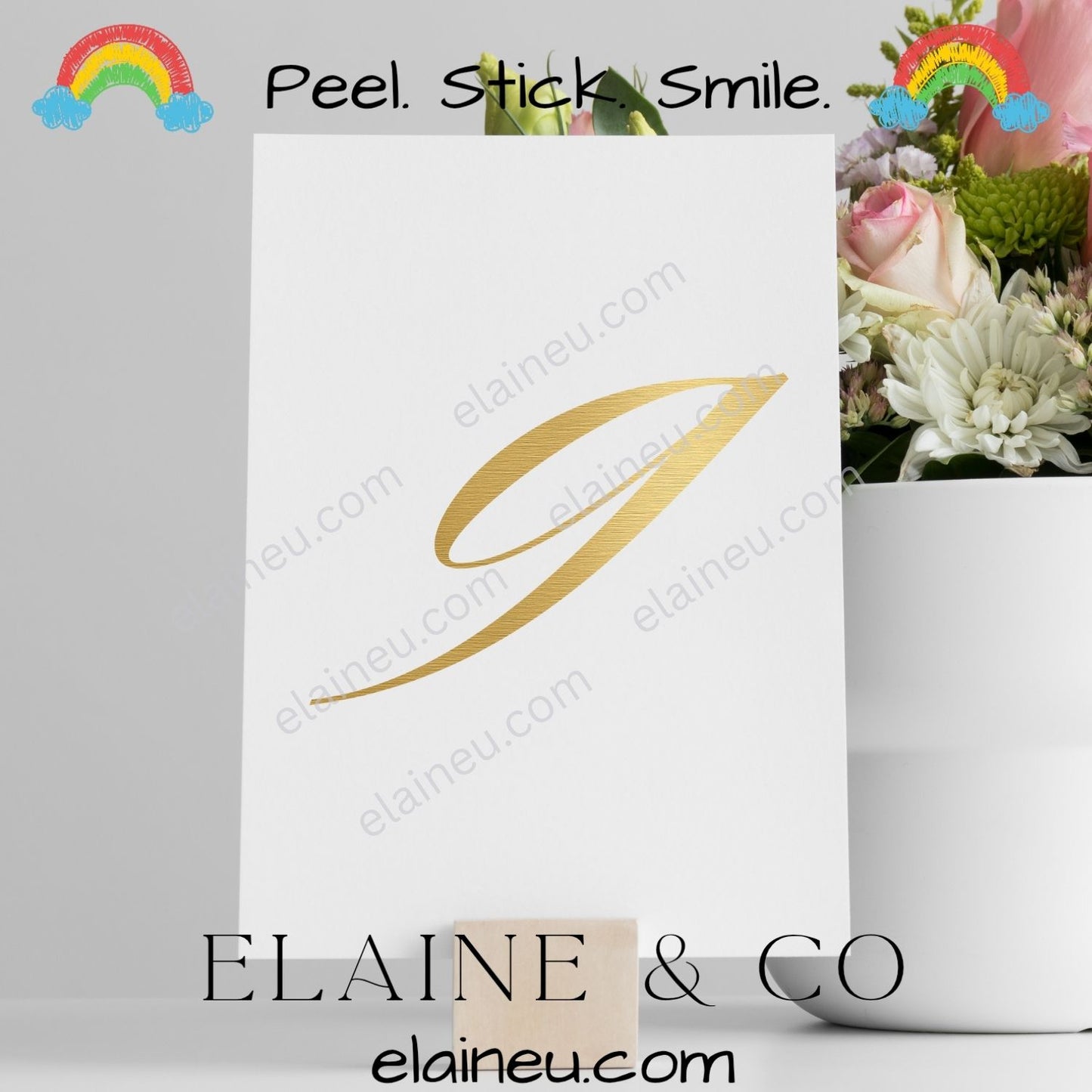 Brushed gold vinyl number decals featuring shiny metallic gold finish. Perfect for wedding table numbers, birthdays, parties, and event decor. Made from waterproof, UV-resistant vinyl. Easy to apply on glass, acrylic, or wood surfaces. Choose your quantity and customize your numbers.