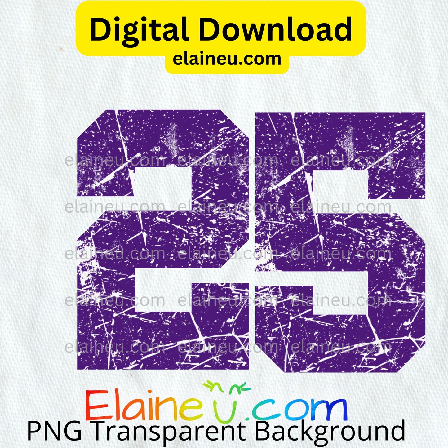 Purple grunge distressed sports numbers digital download set featuring 0–9 in a bold athletic style with a worn, textured finish. Each number is approx. 12x12 inches, provided in high-resolution 300 DPI PNG with transparent backgrounds and JPG with white backgrounds. Perfect for sports-themed designs, team projects, posters, apparel, scrapbooking, invitations, and DIY crafts. Vintage grunge aesthetic adds a rugged athletic feel to any project.