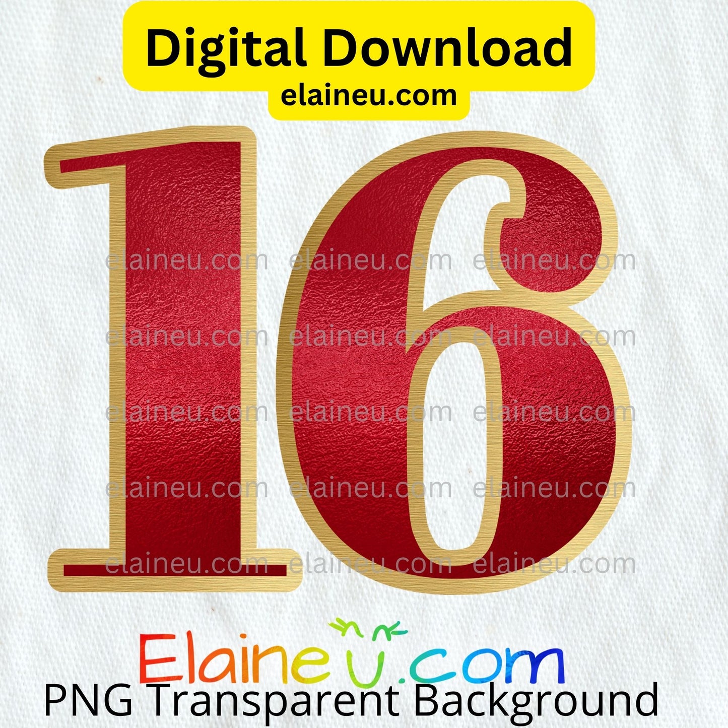 Red and gold metallic numbers digital download featuring 0–9 with a reflective metallic texture. Each number blends rich red and gold tones for an elegant, festive finish. Provided as 300 DPI PNG files with transparent backgrounds and JPG files with white backgrounds. Ideal for weddings, Christmas, Valentine’s, and party décor projects. Perfect for invitations, signage, and printable crafts.