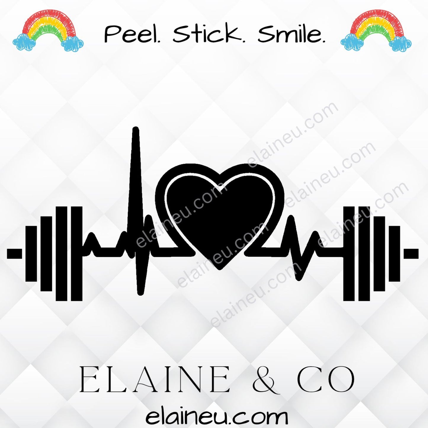 Workout decal sticker featuring a barbell and heart design, available in black, white, red, brushed gold, and blue. Made from durable vinyl for cars, laptops, tumblers, and gym gear. Perfect for CrossFit athletes, fitness lovers, and trainers. Sizes shown in images are not to scale – refer to size options for details.