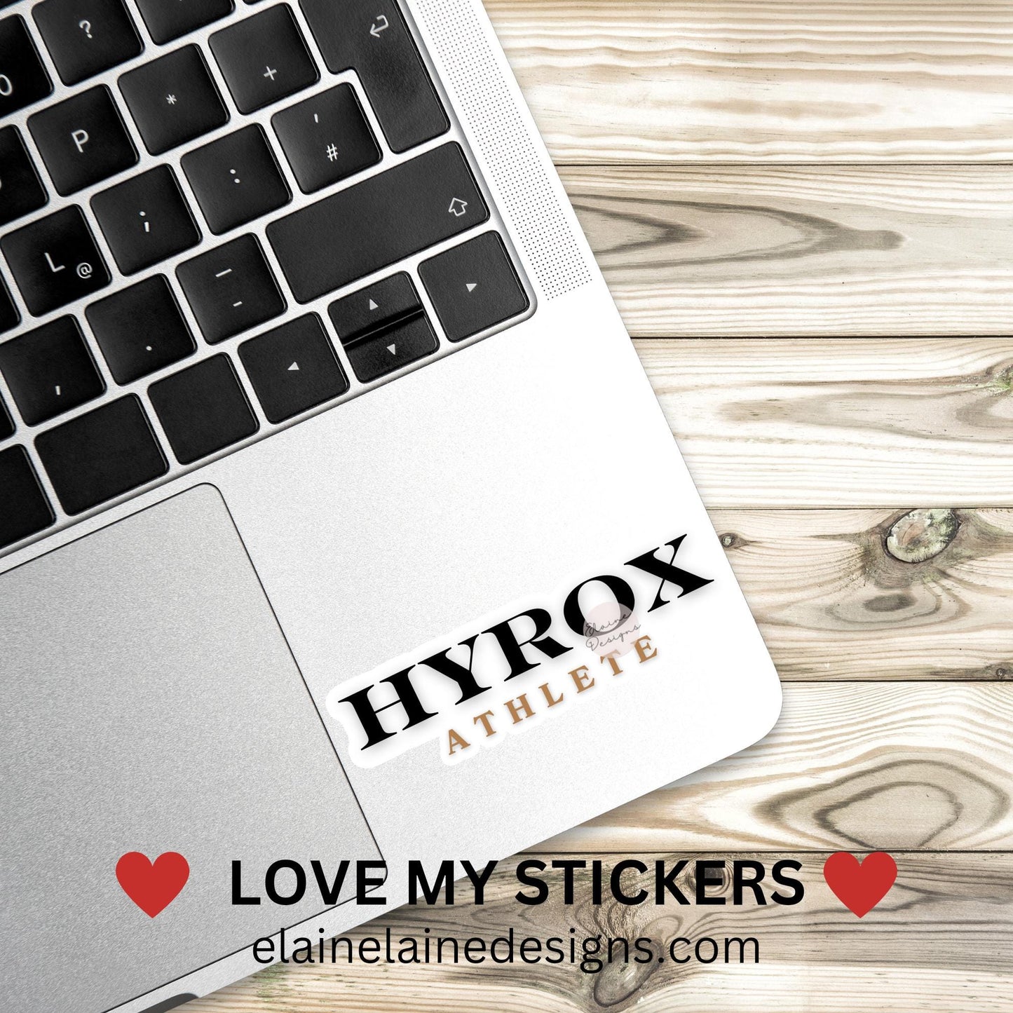 Hyrox Athlete Sticker – Black and Gold Fitness Sticker, Crossfit sticker, Hyrox sticker, fitness sticker, hyrox competitors sticker, Hyrox Finisher sticker, EED-RUN-24