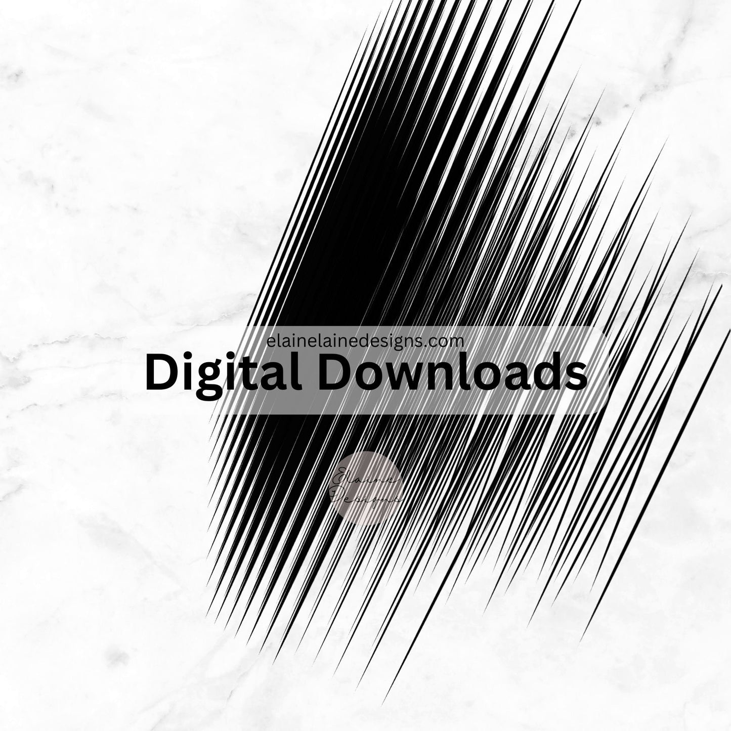 Hand-Drawn Speed Line Bundle – 8 Comic Book Speed Lines | Digital Download PNG & JPG, EED-Lines-399