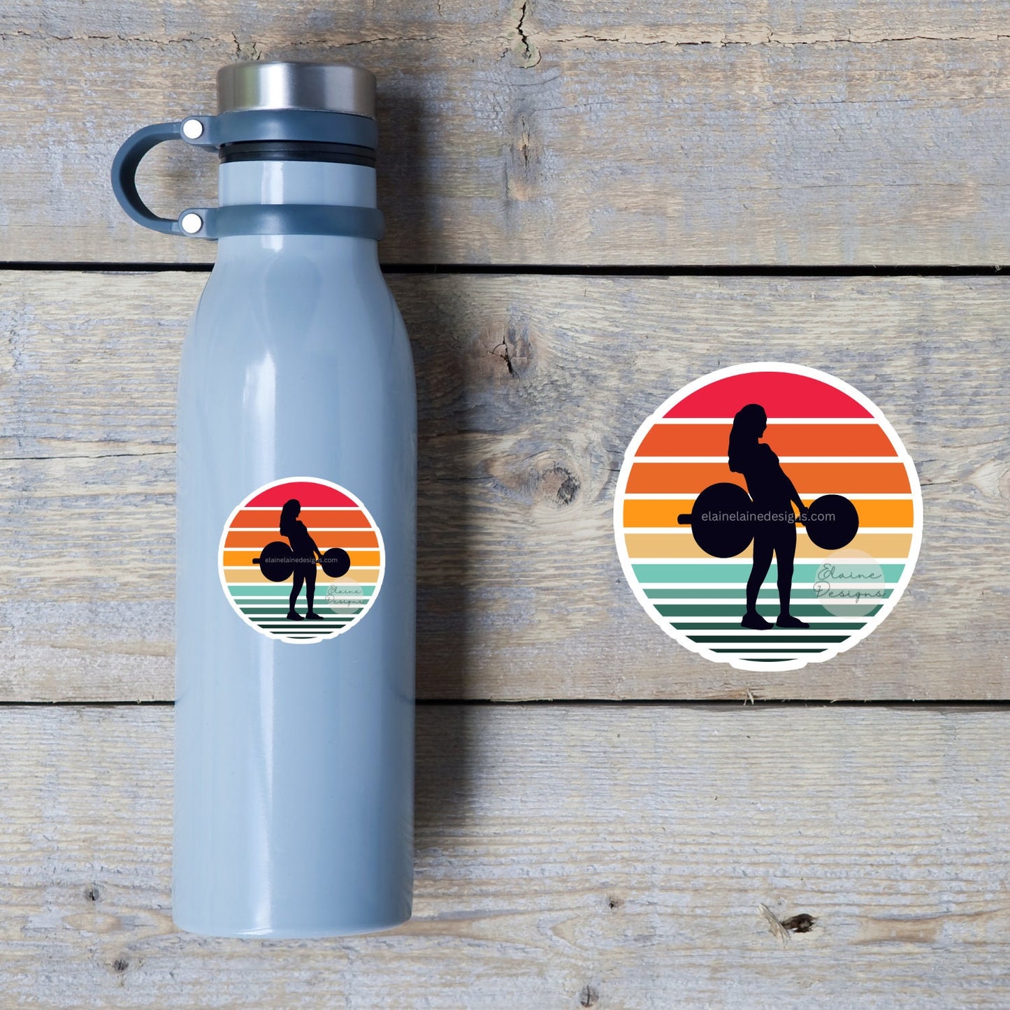 Girls Who Lift Sticker – Weightlifting, Powerlifting, CrossFit & Girl Power Barbell Decal, EED-LIFT-55