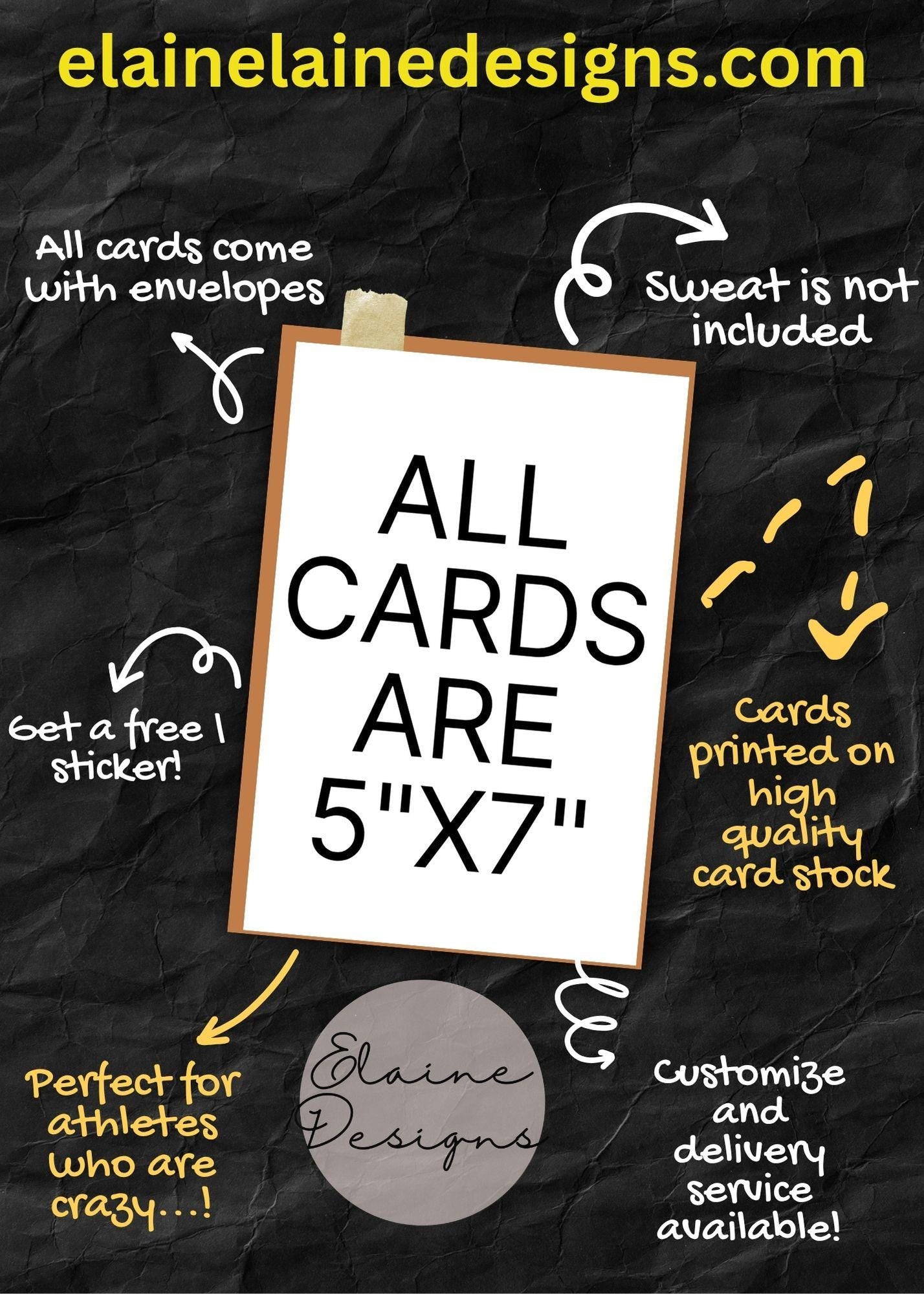 Merry Christmas WOD Card – Funny Fitness Holiday Card | Hyrox & CrossFit Workout Greeting | Free Sticker, EED-CARDS-19