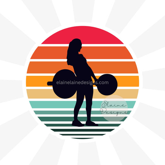 Girls Who Lift Sticker β Weightlifting, Powerlifting, CrossFit & Girl Power Barbell Decal, EED-LIFT-55