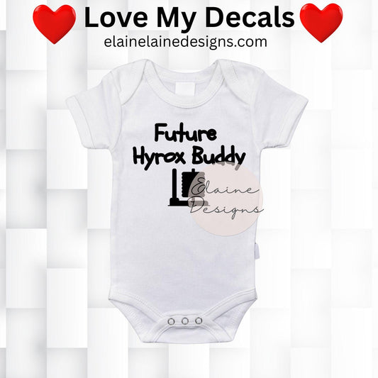 Future Hyrox Buddy Iron-On Decal | Baby Iron-On Transfer | Fitness &amp; Gym Sticker for Clothing, EED-I-1