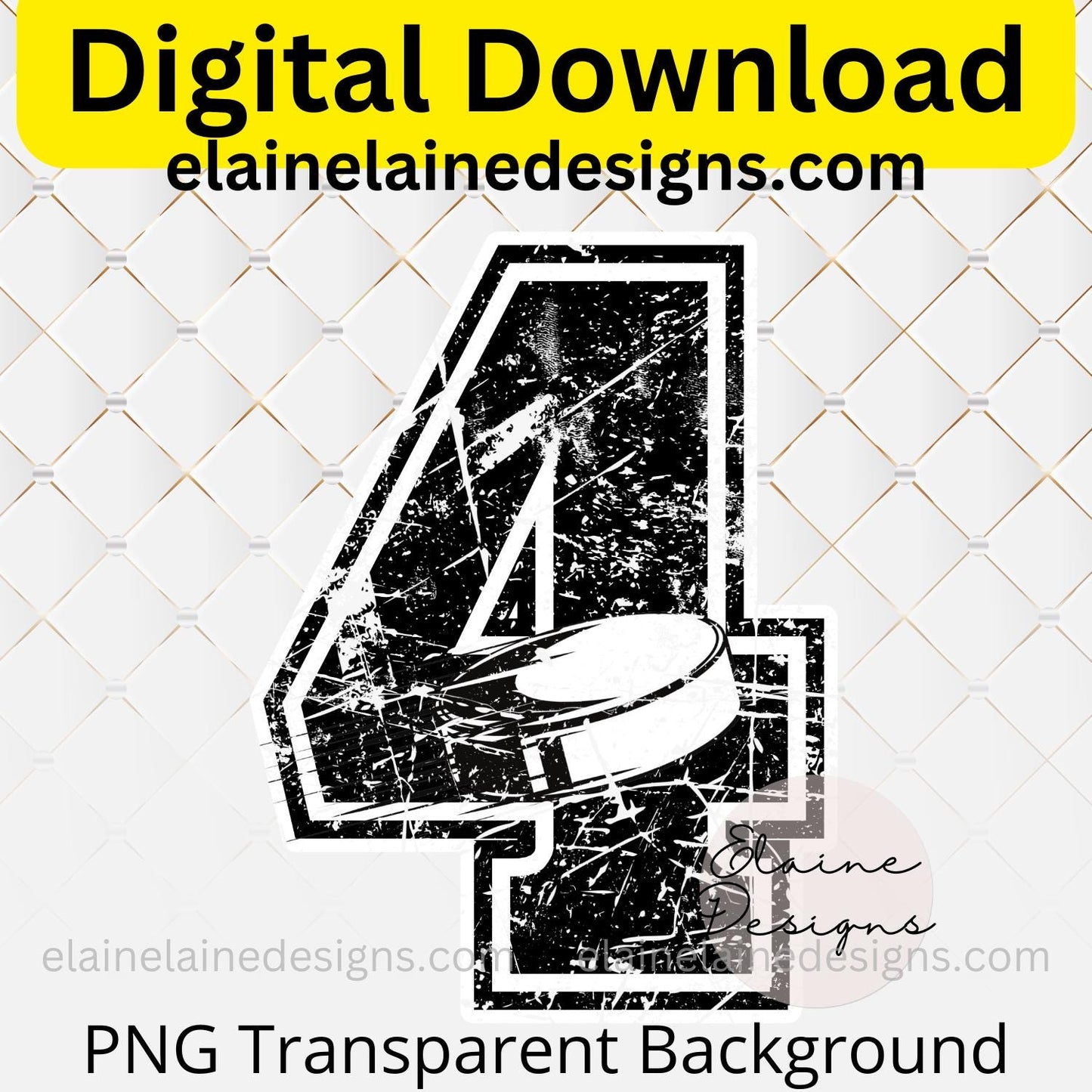 Hockey Numbers 0-9 | Varsity Style Grunge Distressed | Hockey Jerseys, Teams, Parties, DIY Crafts, EED-N-587