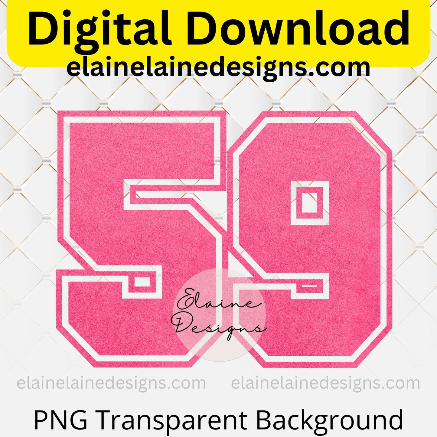 Pink Varsity Jersey Numbers 0-9 | Girl Sports Numbers | Birthdays, Team Jerseys, Parties, DIY Crafts, EED-N-599