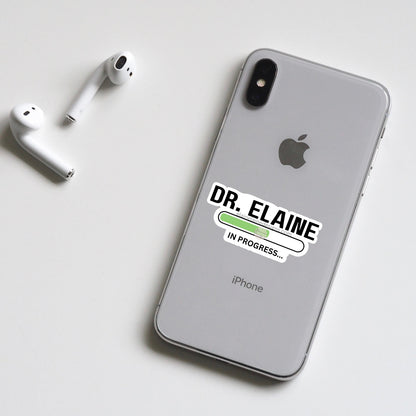Doctcor sticker, Doctor loading sticker, PhD Sticker, Custom Occupation Sticker – Dr. [Your Name] Progress Bar Loading, EED-O-1