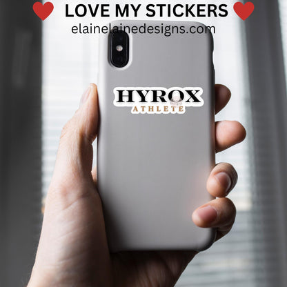 Hyrox Athlete Sticker – Black and Gold Fitness Sticker, Crossfit sticker, Hyrox sticker, fitness sticker, hyrox competitors sticker, Hyrox Finisher sticker, EED-RUN-24