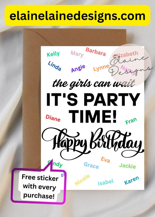 Girls Can Wait CrossFit Birthday Card | Fitness Birthday Card | HYROX Gym Gift, EED-CARDS-45