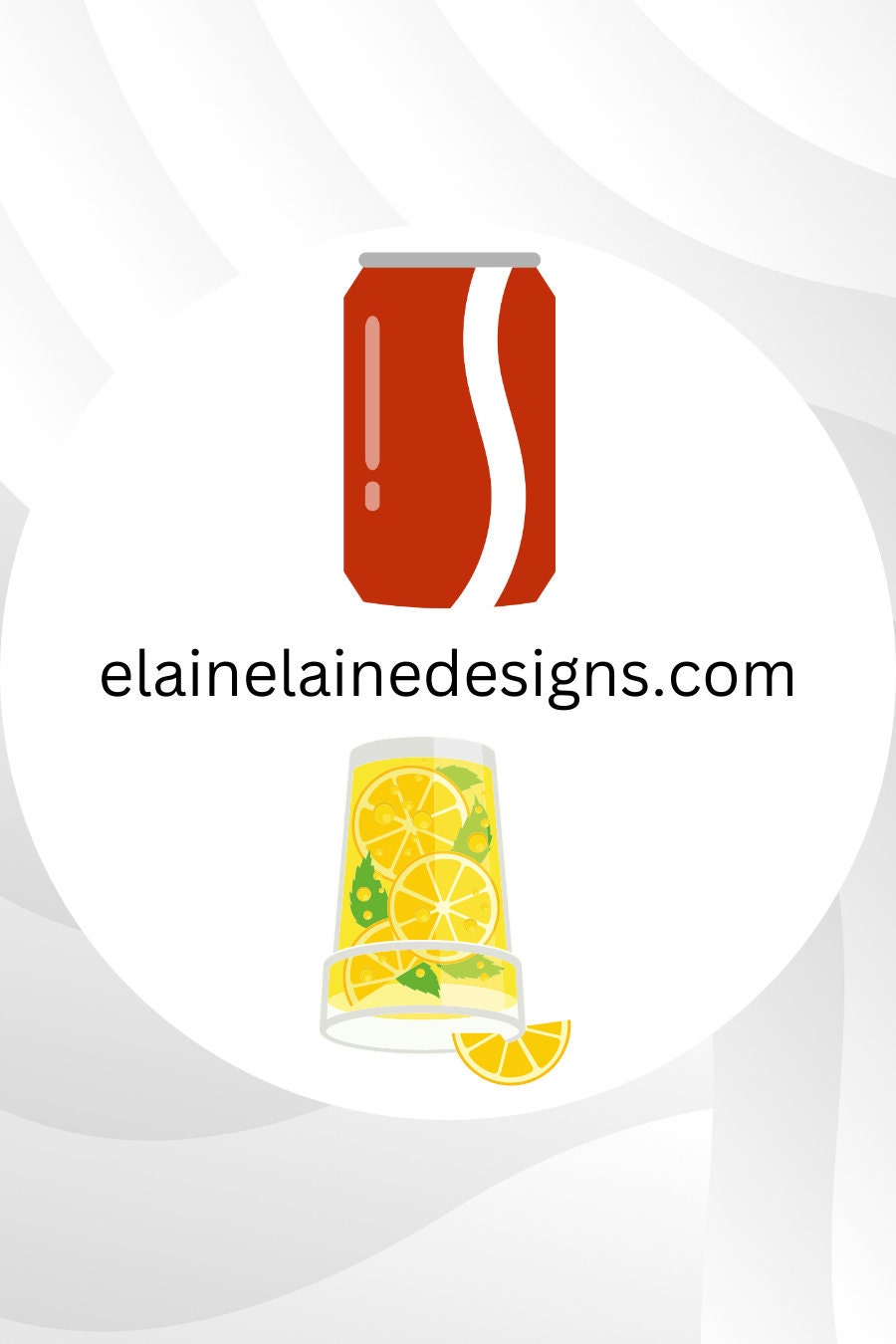 Tennis Spin Stickers – Food &amp; Drinks Theme (Orange Juice or Strawberry Sundae, Coke or Lemonade, Cocktail or Hot Chocolate, Chocolate Sundae or White Wine), Tennis stickers, Tennis Butts, Racquet Stickers, Pickleball Stickers, EED-SPIN-113