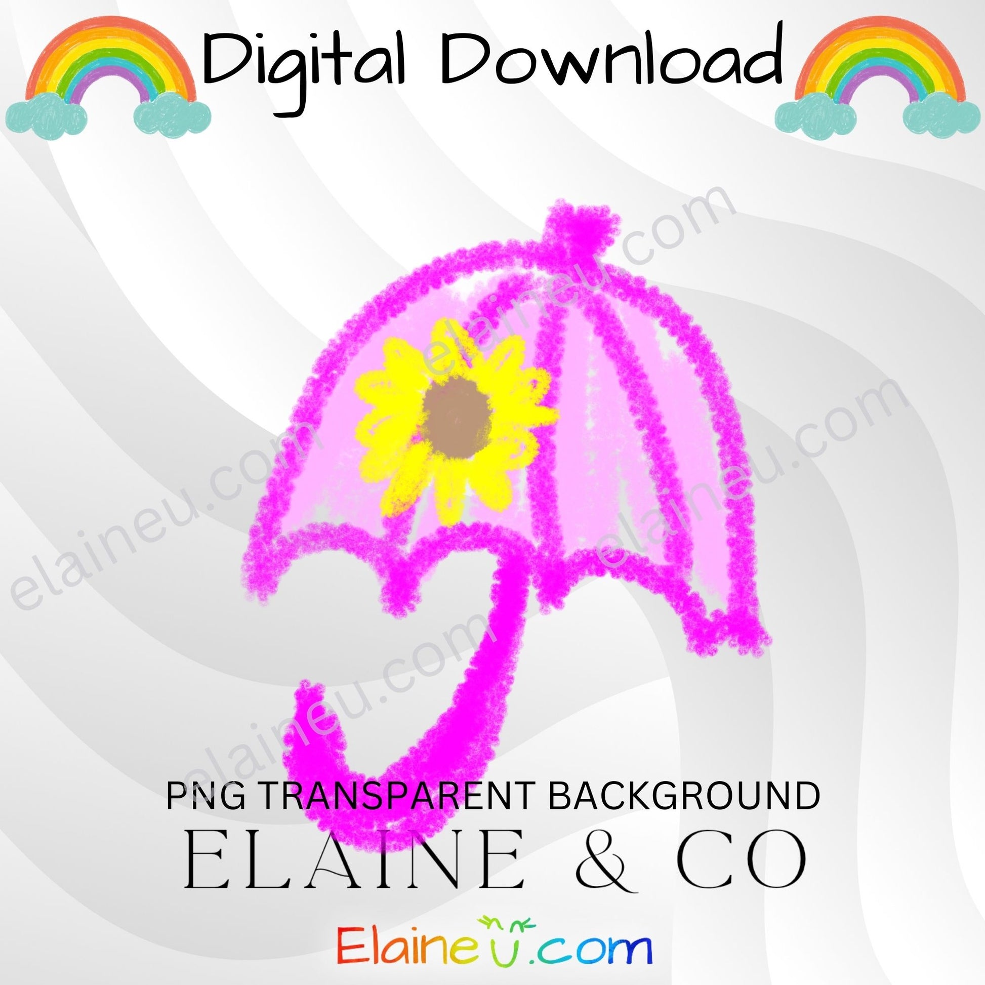 handdrawn crayon clipart for spring - ladybug, butterflies, bees, hearts, flowers, mushrooms, rainbow, leafs, bird