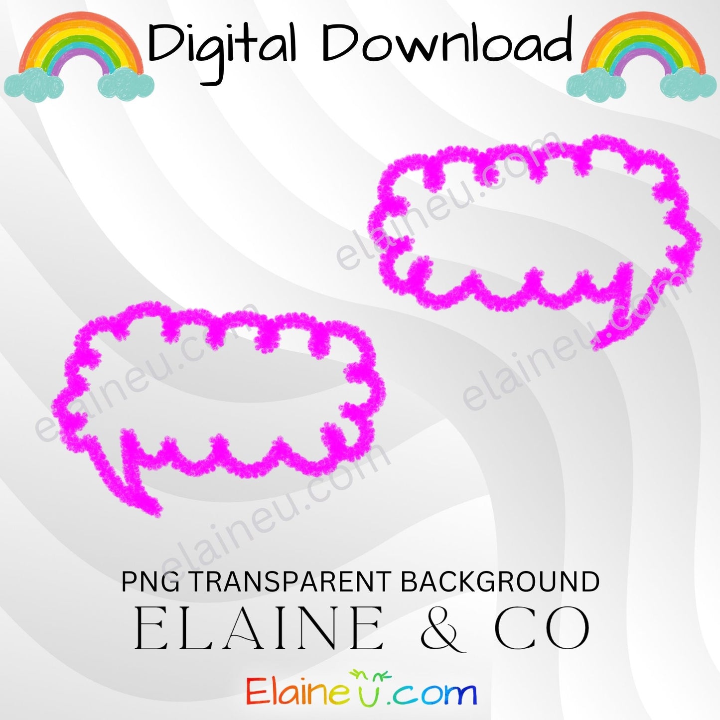 Handdrawn crayon clipart - speech bubbles in png and jpg format.  There are 30 different handdrawn crayon speech bubbles