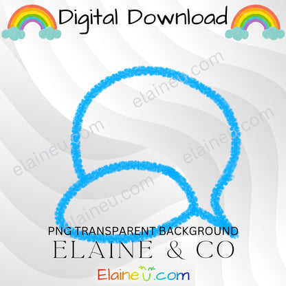 Handdrawn crayon clipart - speech bubbles in png and jpg format.  There are 30 different handdrawn crayon speech bubbles