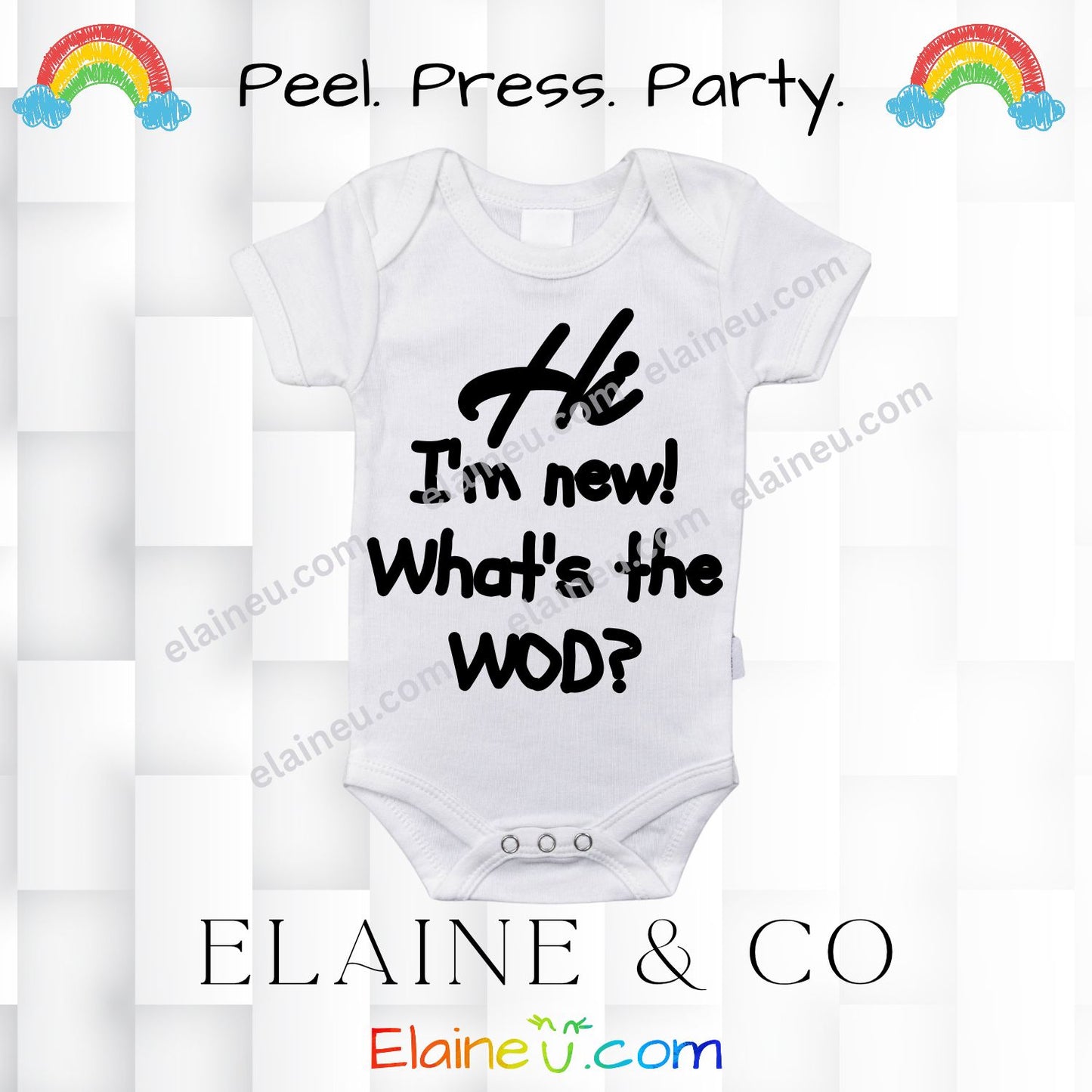 Custom Iron on Decal, custom text and images, (Clothing Not Included), EU-I-7