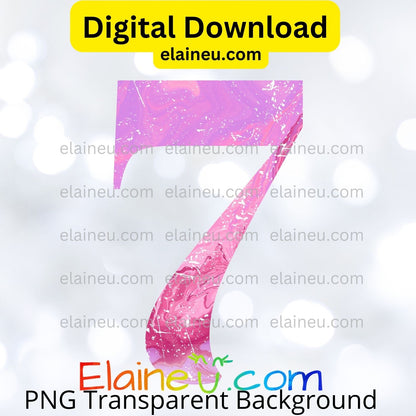 Distressed Marbled Numbers 0–9 | Pink Marble Number Clipart | Grunge Digital Download PNG JPG, EU-N-670