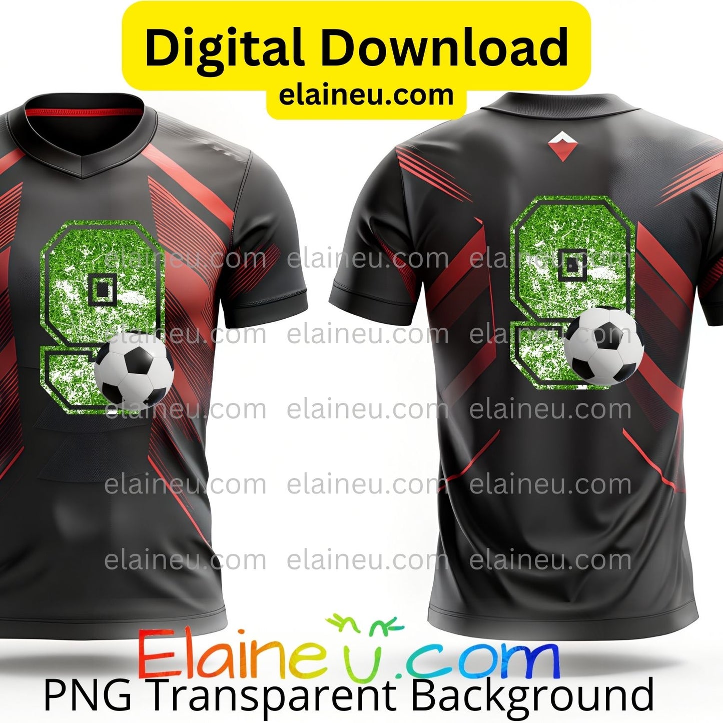 Green Distressed Soccer Numbers 0–9 | PNG &JPG | 3D Soccer Ball Clipart | Digital Download, Football numbers, Numbers Clipart, EU-N-673