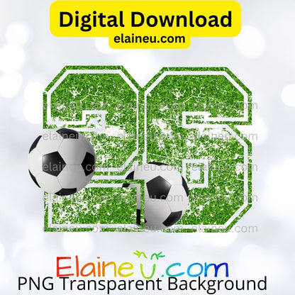 Green Distressed Soccer Numbers 0–9 | PNG &JPG | 3D Soccer Ball Clipart | Digital Download, Football numbers, Numbers Clipart, EU-N-673