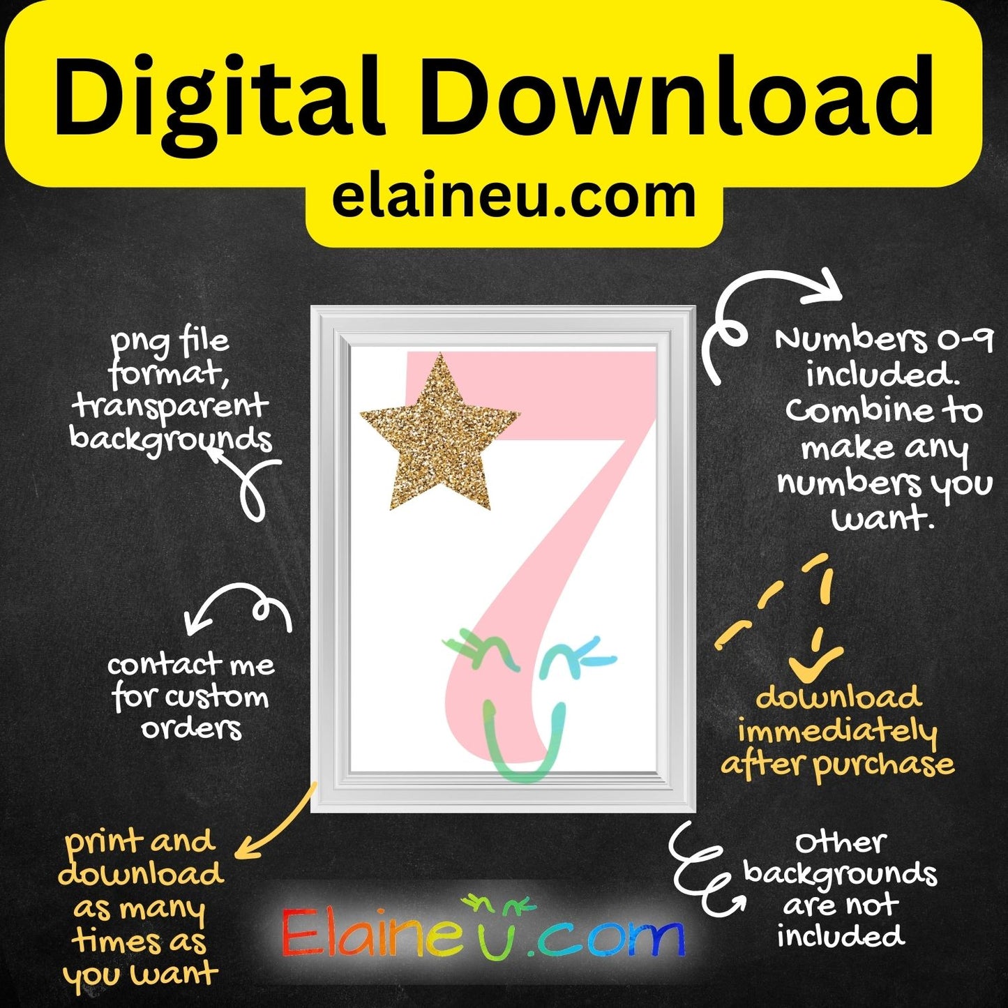 Pink numbers with gold star clipart, numbers 0-9 mix and match to make any number you want.  Perfect for birthday parties, table numbers, weddings, invites, cards, scrapbooking.  Pastel pink numbers with a gold star.