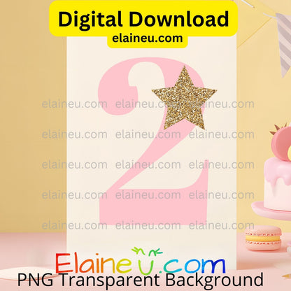 Pink numbers with gold star clipart, numbers 0-9 mix and match to make any number you want.  Perfect for birthday parties, table numbers, weddings, invites, cards, scrapbooking.  Pastel pink numbers with a gold star.