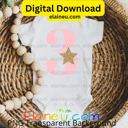 Pink numbers with gold star clipart, numbers 0-9 mix and match to make any number you want.  Perfect for birthday parties, table numbers, weddings, invites, cards, scrapbooking.  Pastel pink numbers with a gold star.