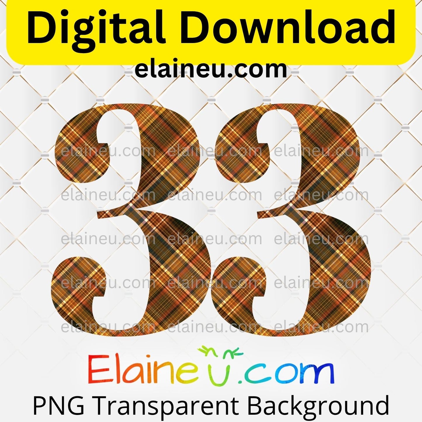 Thanksgiving plaid numbers digital download set featuring 0–9 in rustic autumn plaid patterns with warm fall colors like brown, dark red, and earthy tones. Each number is approx. 5x5 inches, provided in high-resolution 300 DPI PNG with transparent backgrounds and JPG with white backgrounds. Perfect for Thanksgiving invitations, table numbers, party décor, banners, scrapbooking, journaling, DIY crafts, and holiday milestone decorations.