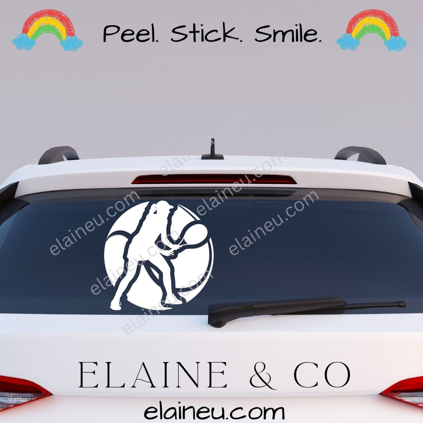 Tennis Vinyl Decal | Tennis Ball Sticker | Sports Car Decal, Laptop Sticker, Locker Decor