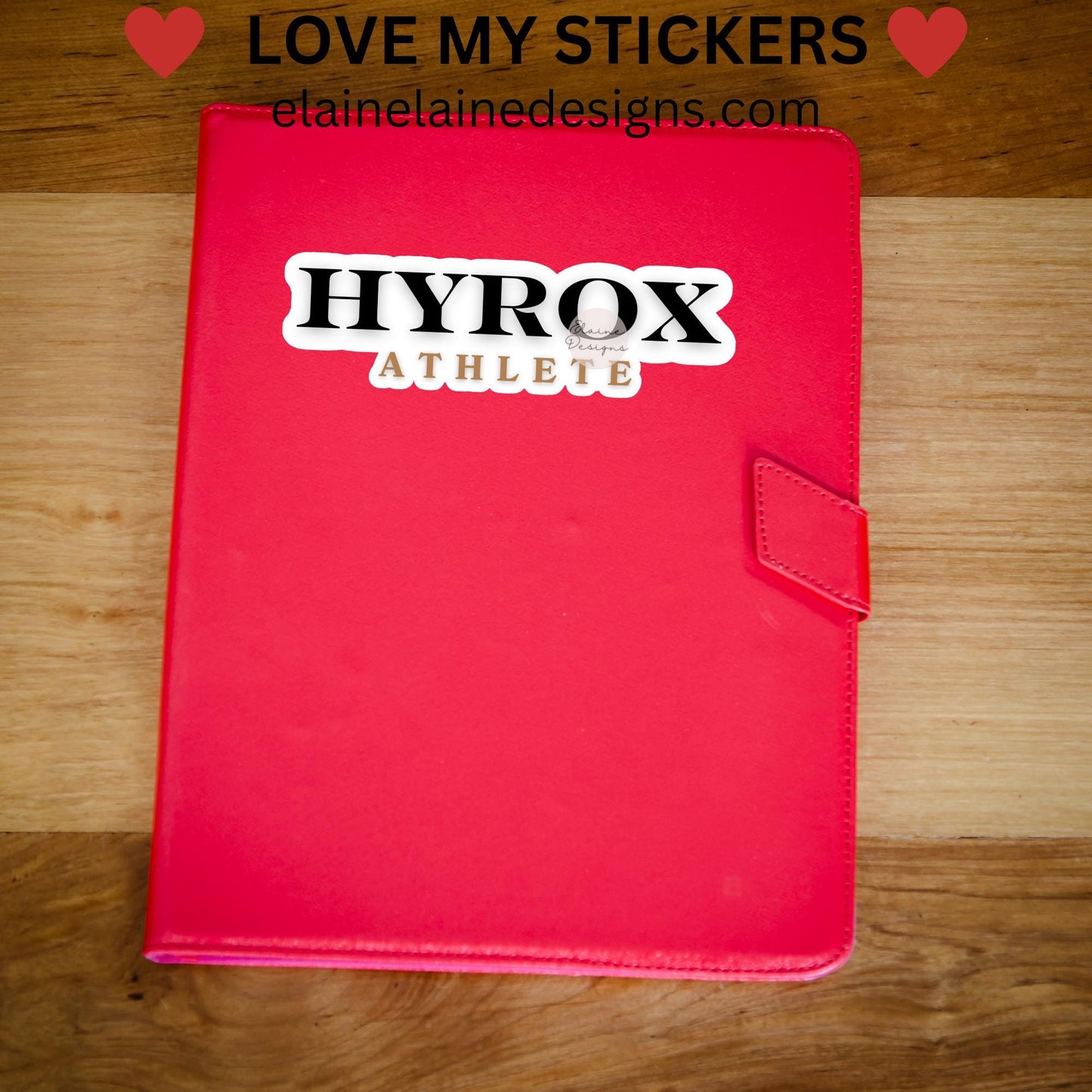 Hyrox Athlete Sticker – Black and Gold Fitness Sticker, Crossfit sticker, Hyrox sticker, fitness sticker, hyrox competitors sticker, Hyrox Finisher sticker, EED-RUN-24