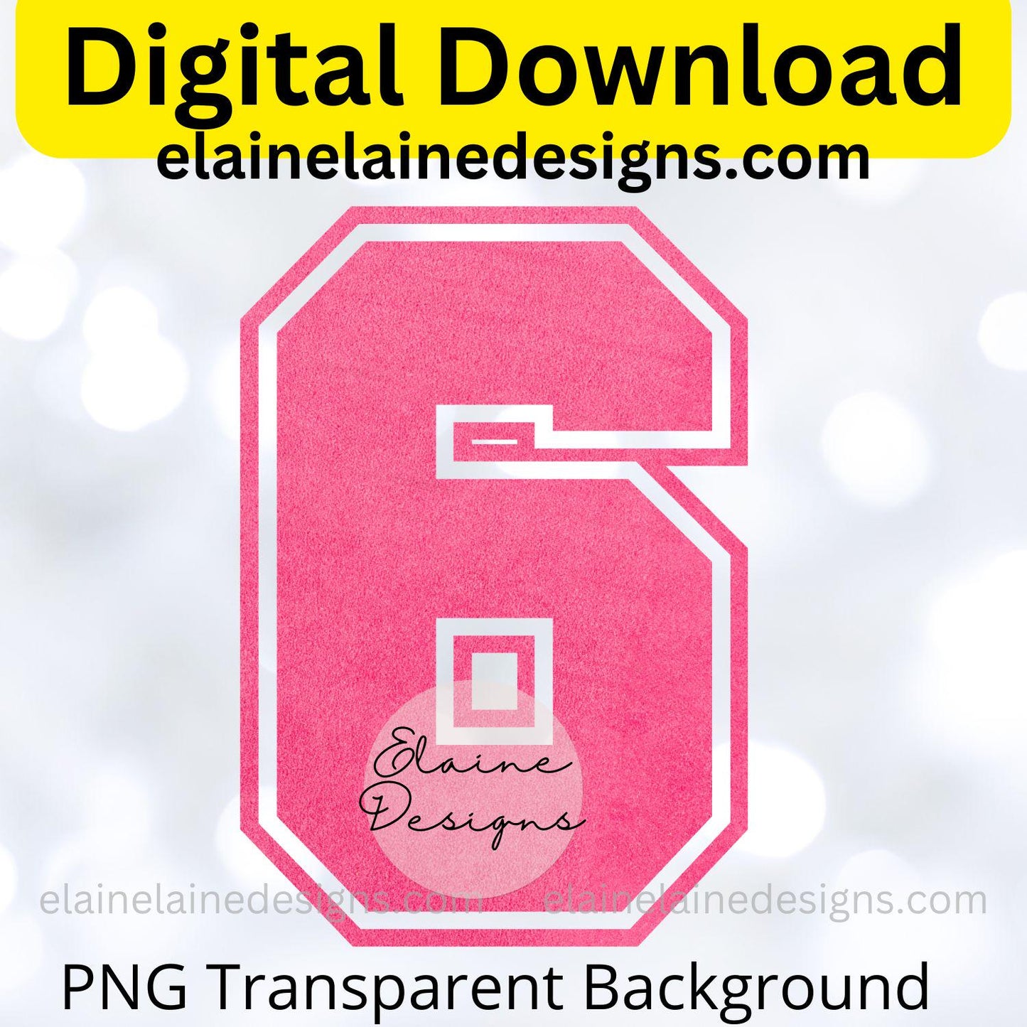 Pink Varsity Jersey Numbers 0-9 | Girl Sports Numbers | Birthdays, Team Jerseys, Parties, DIY Crafts, EED-N-599