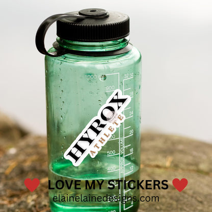 Hyrox Athlete Sticker – Black and Gold Fitness Sticker, Crossfit sticker, Hyrox sticker, fitness sticker, hyrox competitors sticker, Hyrox Finisher sticker, EED-RUN-24
