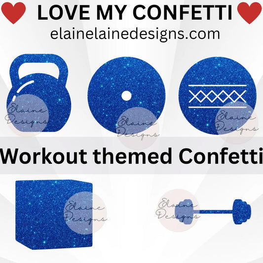 CrossFit & Hyrox Confetti – Fitness Party Decor for Athletes and Workout Celebrations, EED-C-2