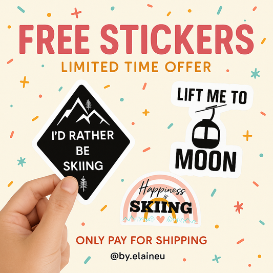 October 2025 - Free Ski Sticker Pack – Just Pay Shipping!