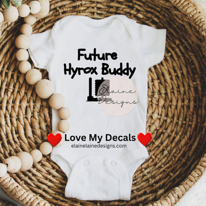 Future Hyrox Buddy Iron-On Decal | Baby Iron-On Transfer | Fitness &amp; Gym Sticker for Clothing, EED-I-1