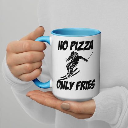 No Pizza, Only Fries Mug – Perfect for Skiiers