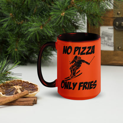 No Pizza, Only Fries Mug – Perfect for Skiiers