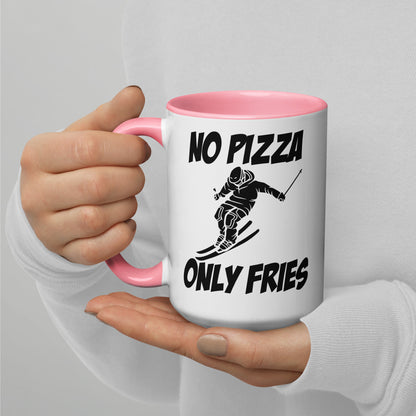 No Pizza, Only Fries Mug – Perfect for Skiiers