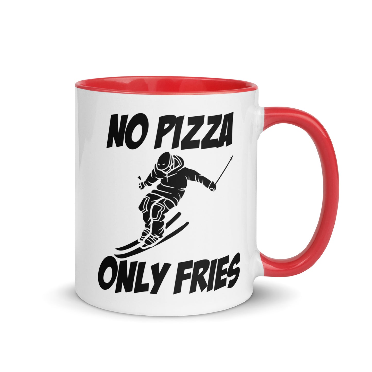No Pizza, Only Fries Mug – Perfect for Skiiers