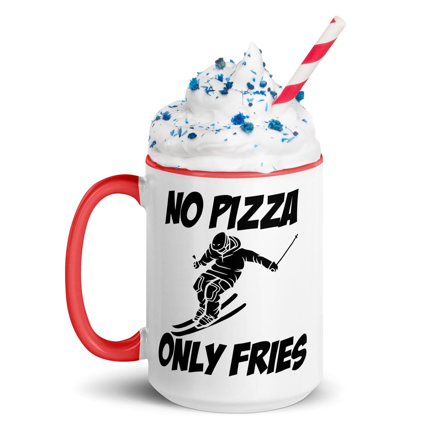 No Pizza, Only Fries Mug – Perfect for Skiiers