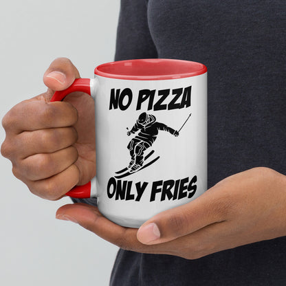 No Pizza, Only Fries Mug – Perfect for Skiiers