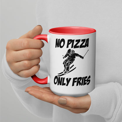 No Pizza, Only Fries Mug – Perfect for Skiiers
